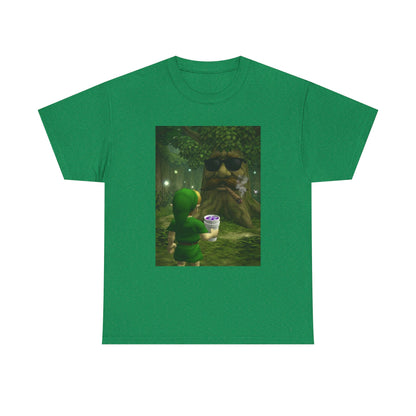 Hero Meets Cool Tree Smoking Cigar Tee