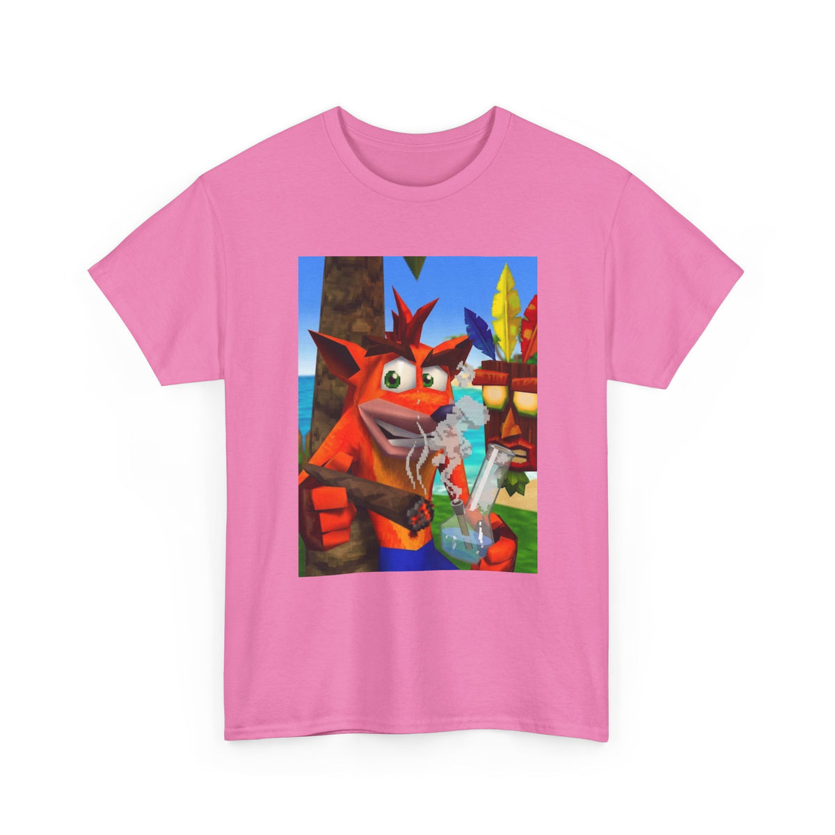Crash Bandicoot Taking A Hit Tee