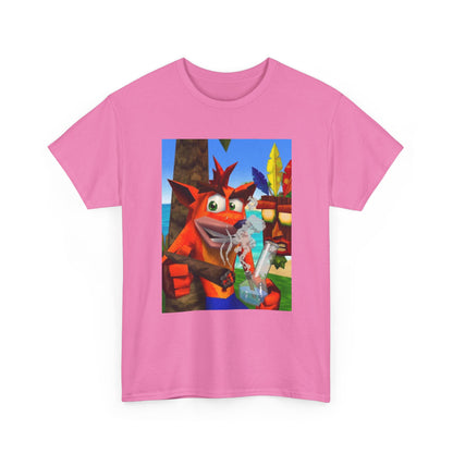 Crash Bandicoot Taking A Hit Tee