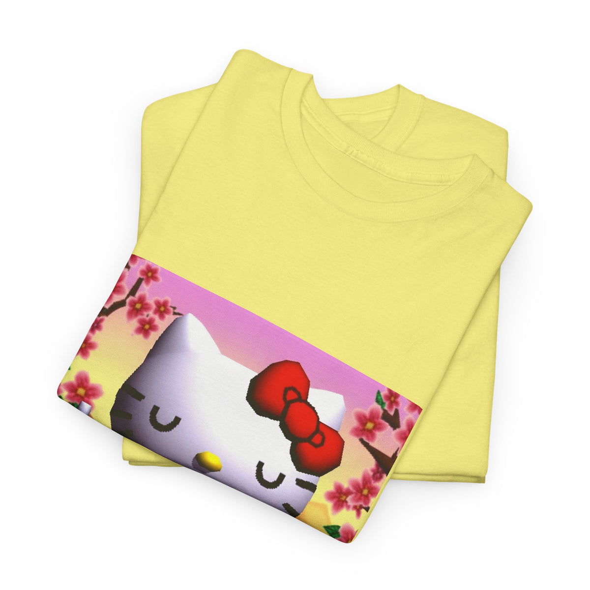 Kitty Meditating and Flipping Bird Tee