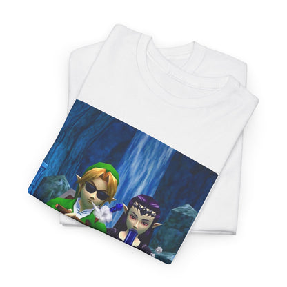Hero and Princess Taking A Hit Tee