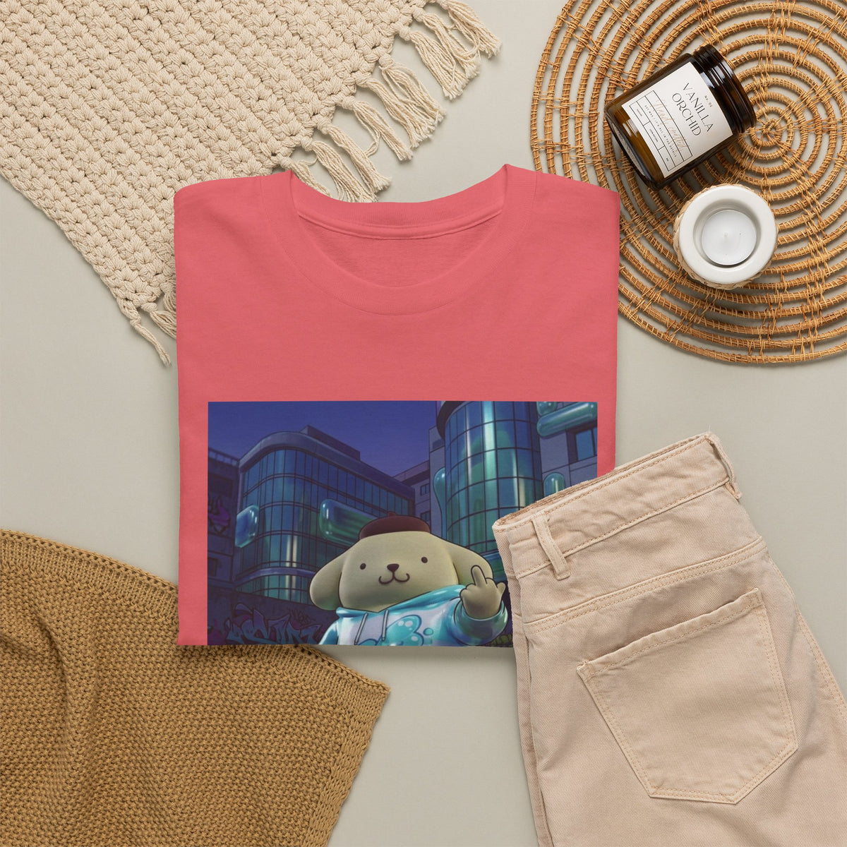 Pompompurin Flips Off In Skateshop City