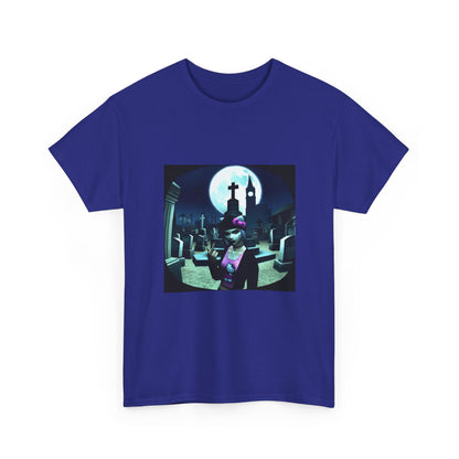 Gothic Hello Kitty Giving Finger Graveyard Tee