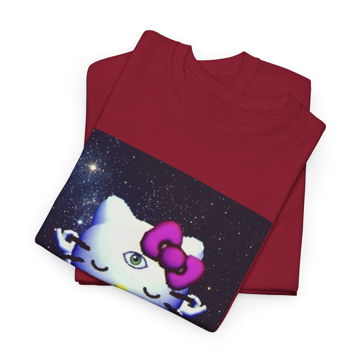 Third Eye Kitty Meditating In Space Tee