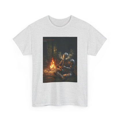 Armored Knight Smoking Bong By Bonfire