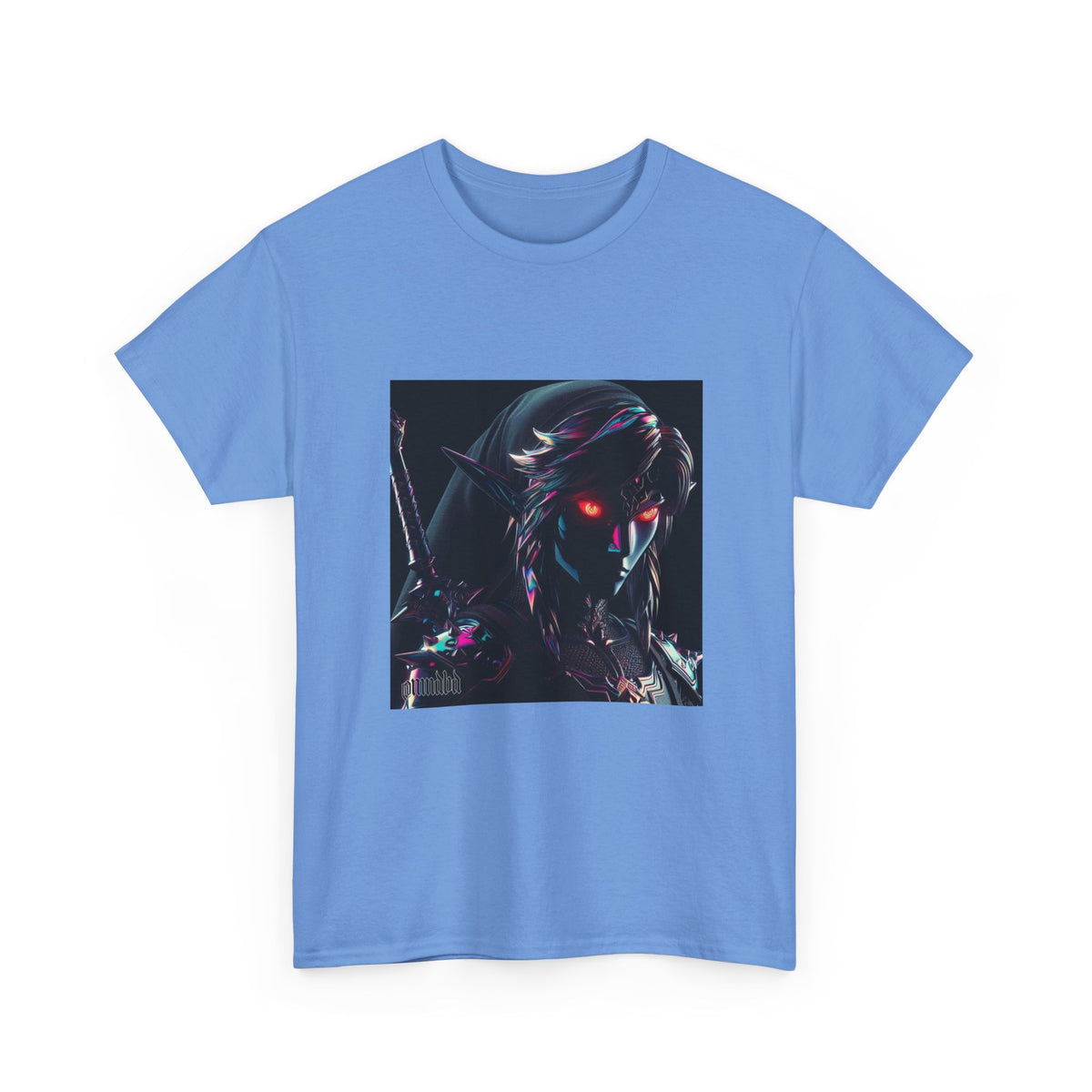 Chrome Dark Elf With Glowing Eyes Tee