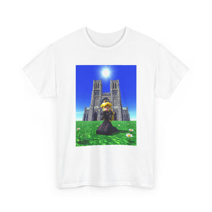 Goth Princess Peach Praying At Cathedral