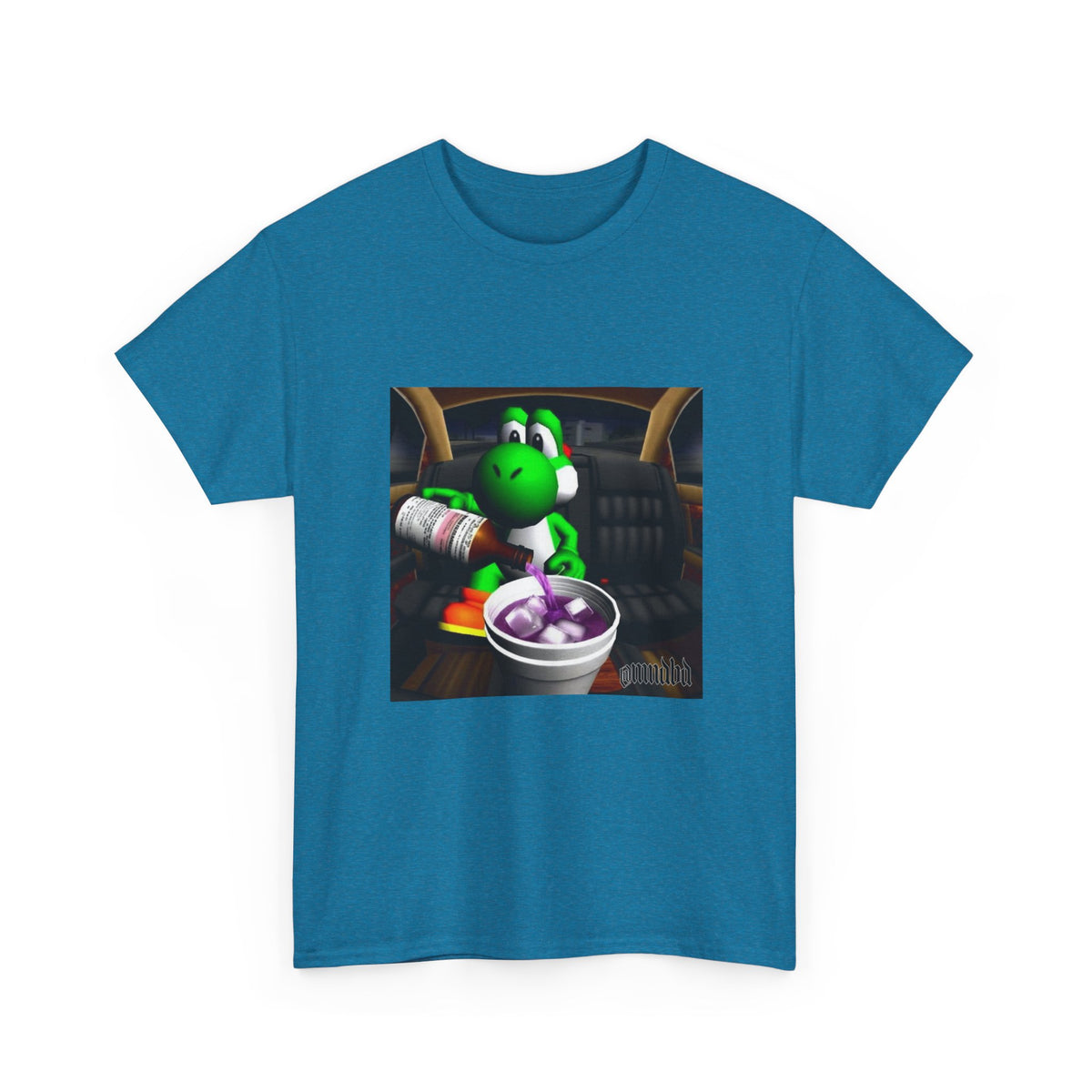 Yoshi Pouring Up Lean In A Car