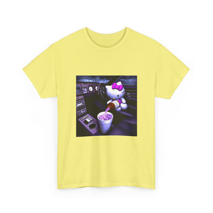 Hello Kitty Pours Lean In Car Tee