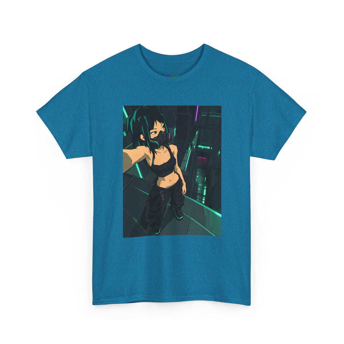 Green Horizon Blur Graphic Tee