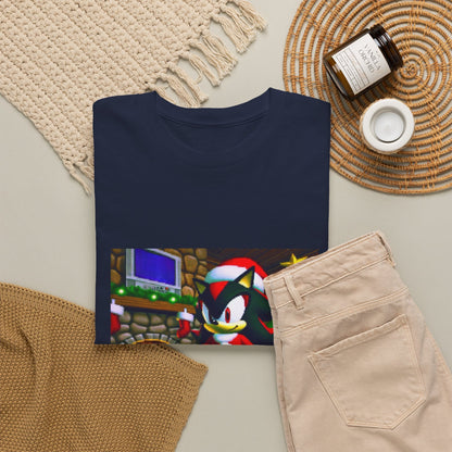 Shadow The Hedgehog Christmas Drip Tee