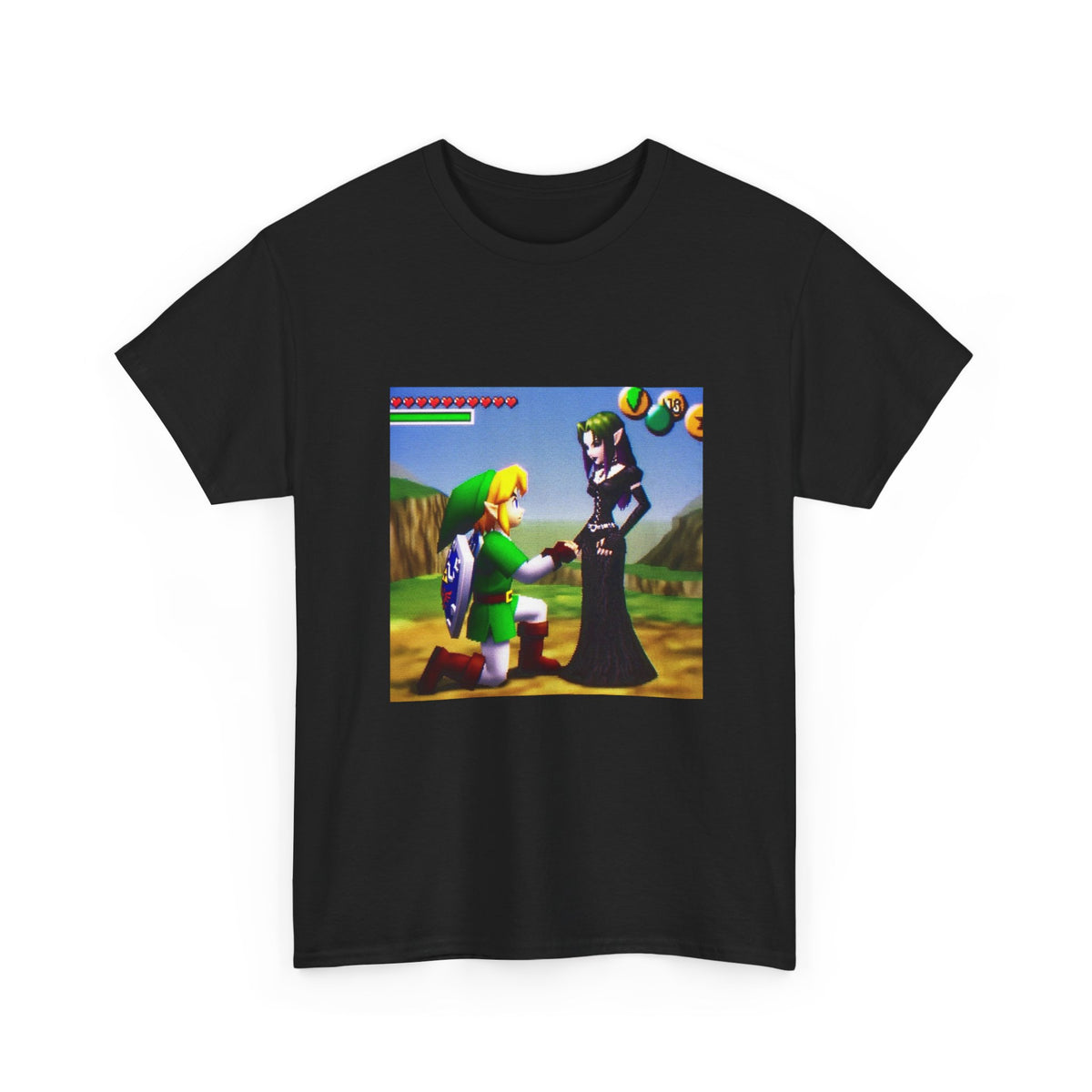 Link Proposing To Goth Girl Tee