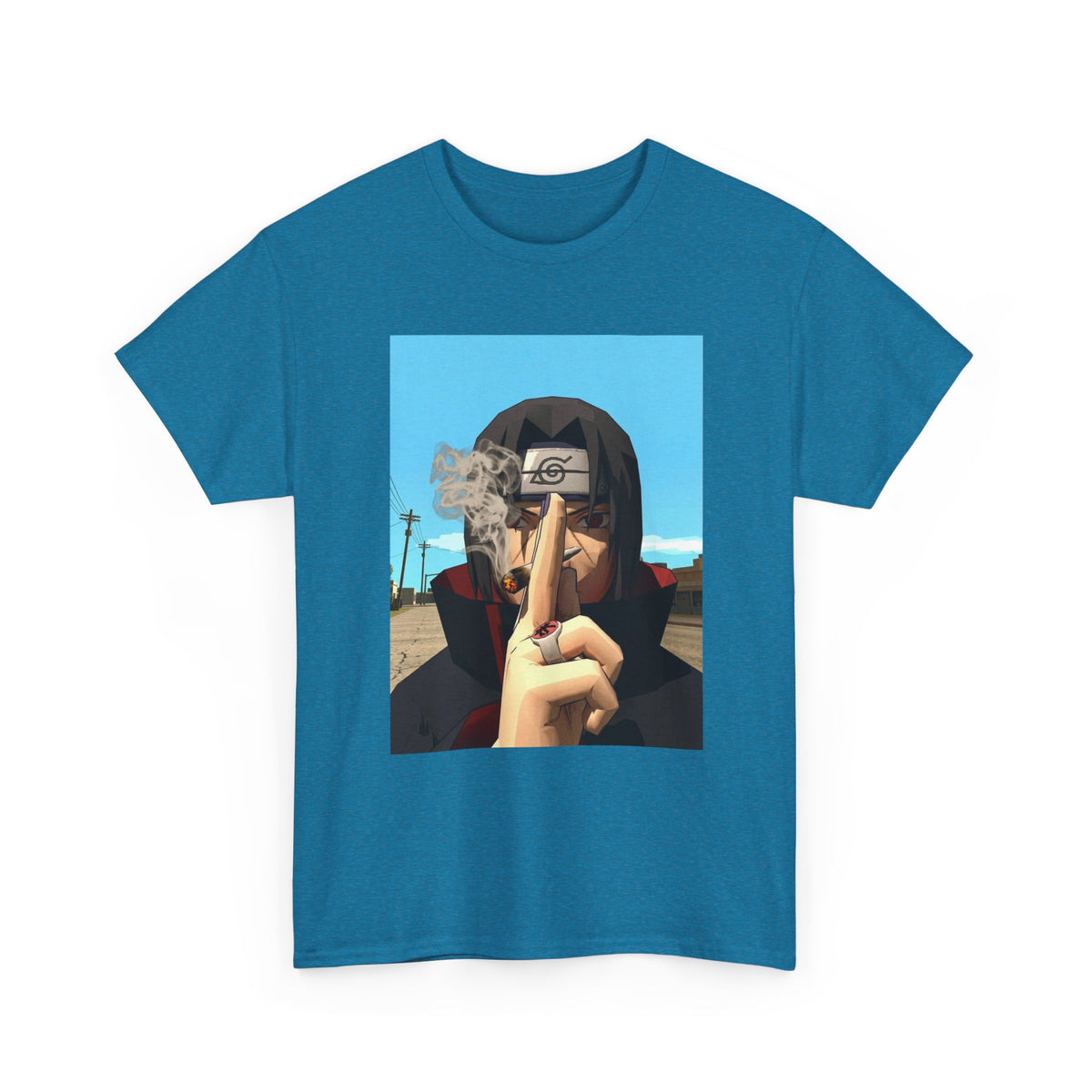 Itachi Uchiha Smoking Cigar Streetwear Tee