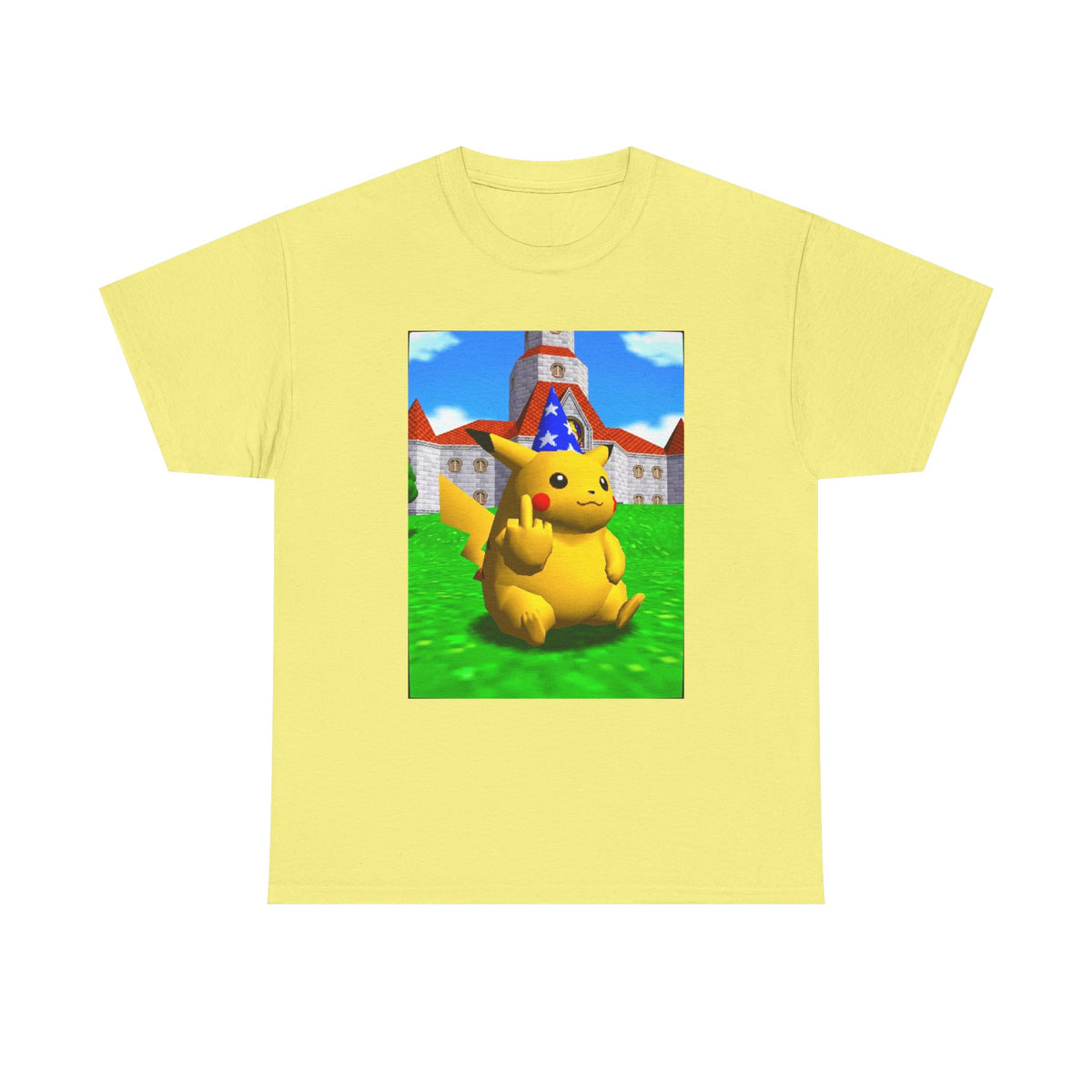 Salty Pikachu Giving The Middle Finger Tee
