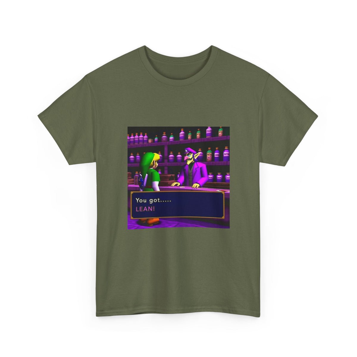 Link Gets Lean From Waluigi Tee