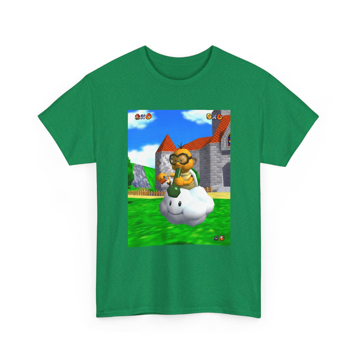 Lakitu Enjoying A Hit On Lakitu's Cloud