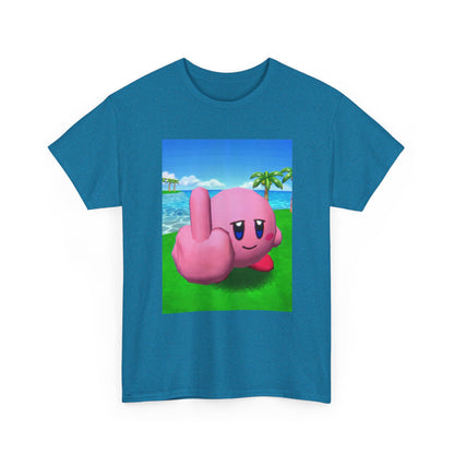 Kirby Giving The Finger Island Scene Tee