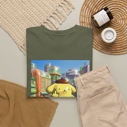 Pompompurin Flipping Bird Skate Park Tee