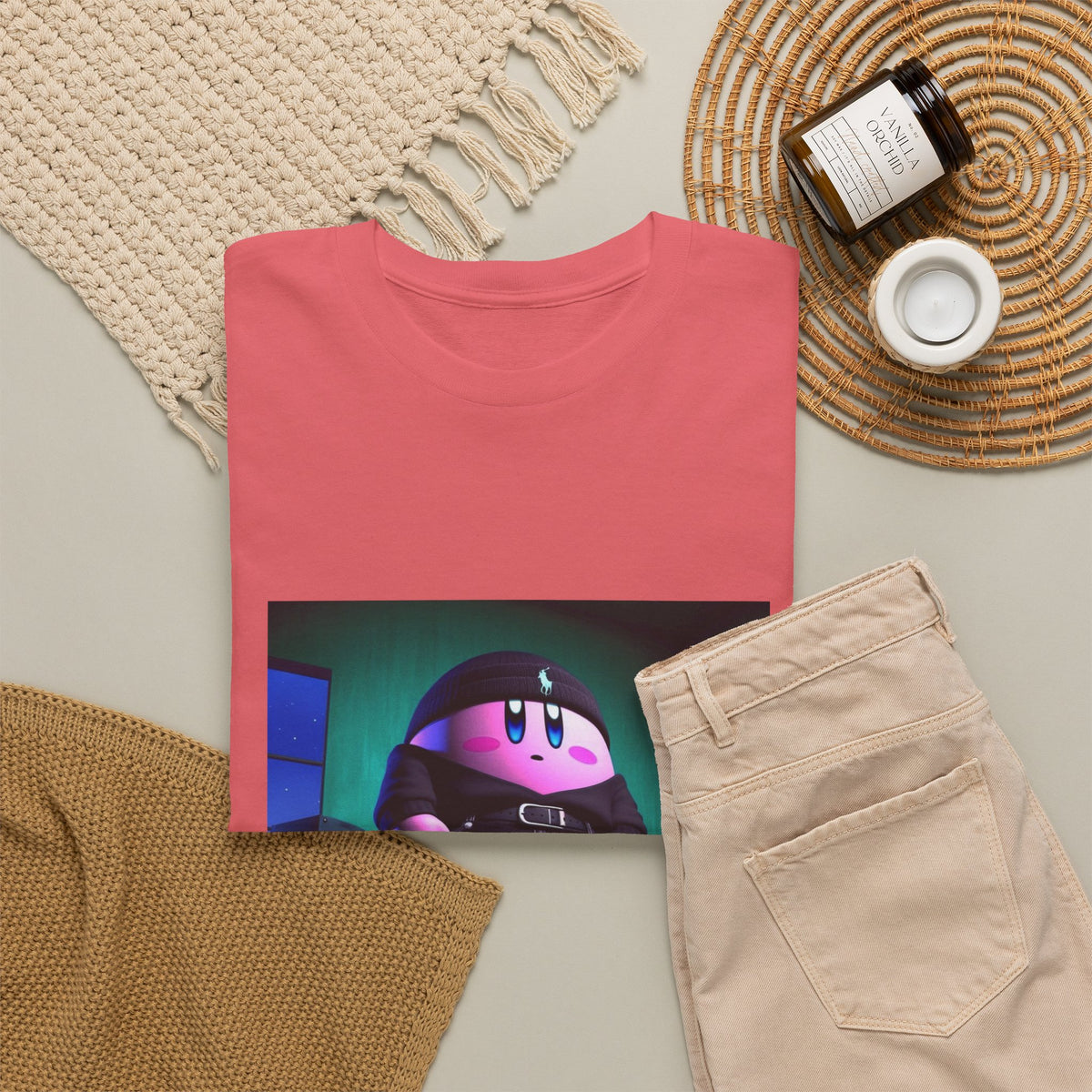 Drip Kirby Posing In His Crib Tee
