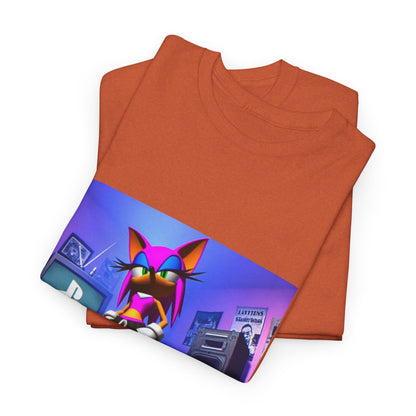 Pink Sonic-Style Character In Y2K Drip