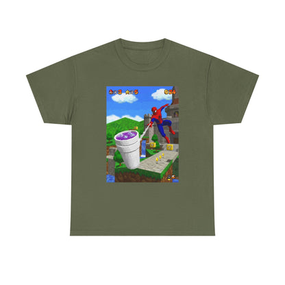 Spidey Swings With Lean In Mario World Tee