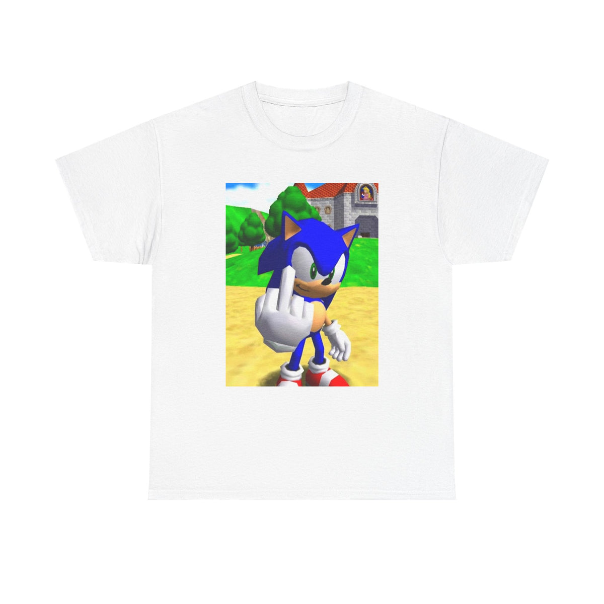 Sonic Flipping The Bird Tee