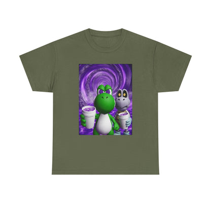 Yoshi And Dry Bones Sippin' Purple