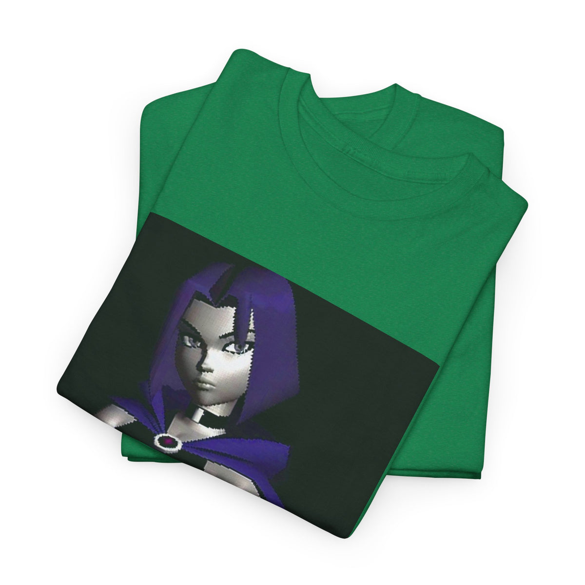 Pixelated Raven Standing Arms Crossed Tee