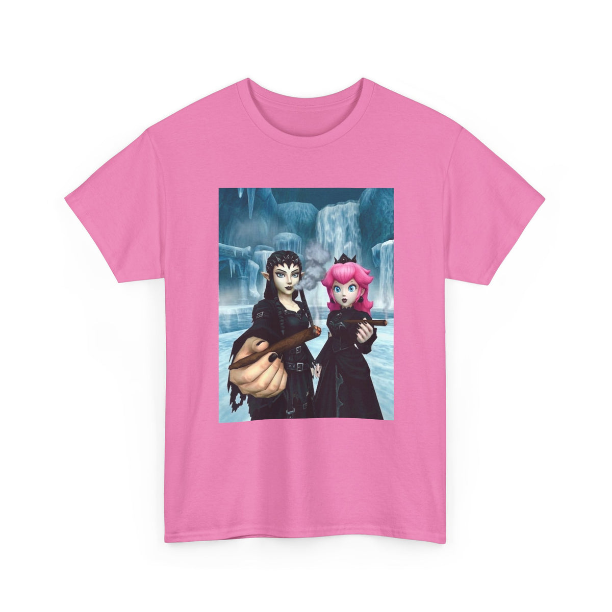 Goth Elven Princess And Peach Smoking Blunts