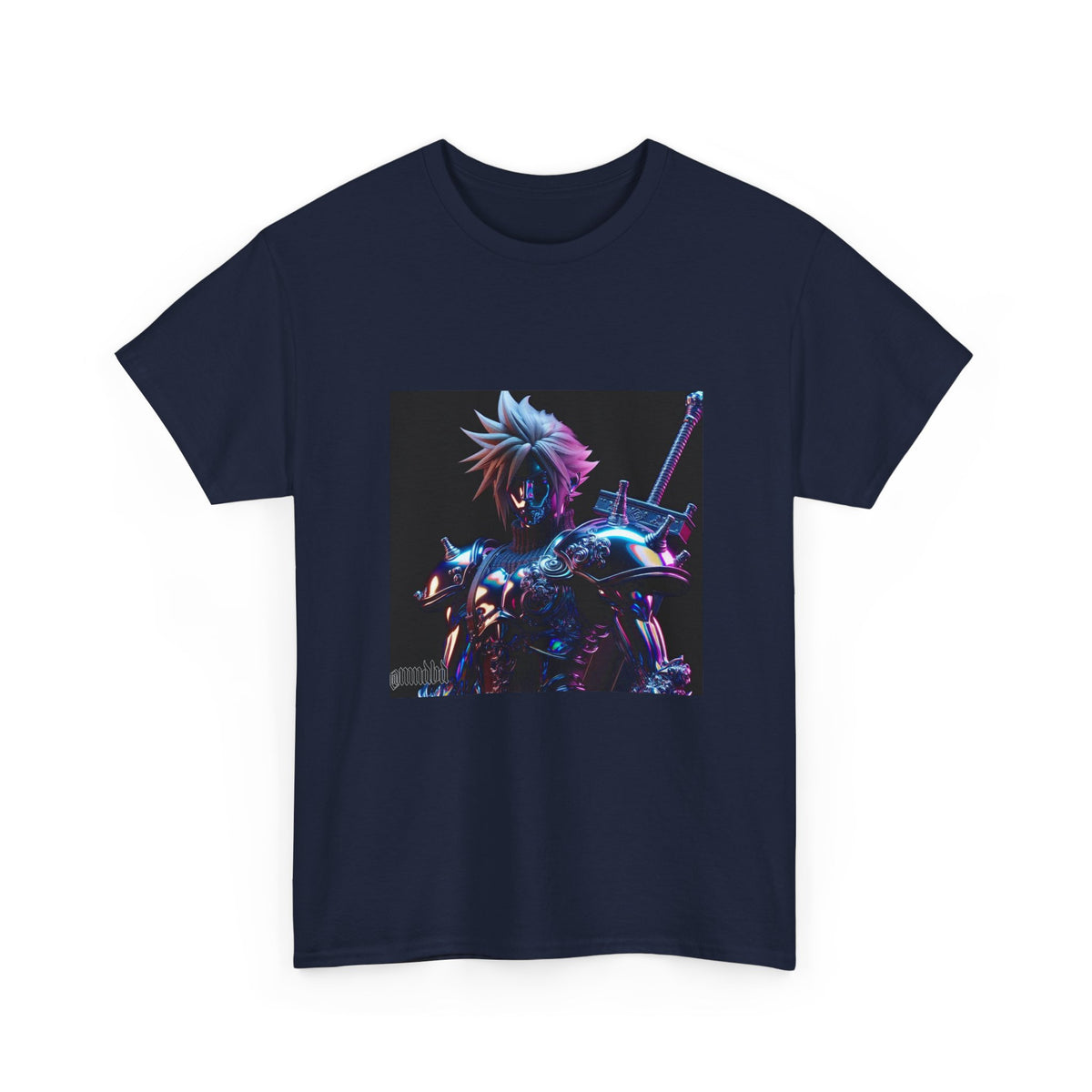 Cyberpunk Warrior With Spiked Hair Tee