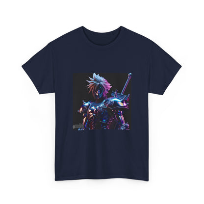 Cyberpunk Warrior With Spiked Hair Tee