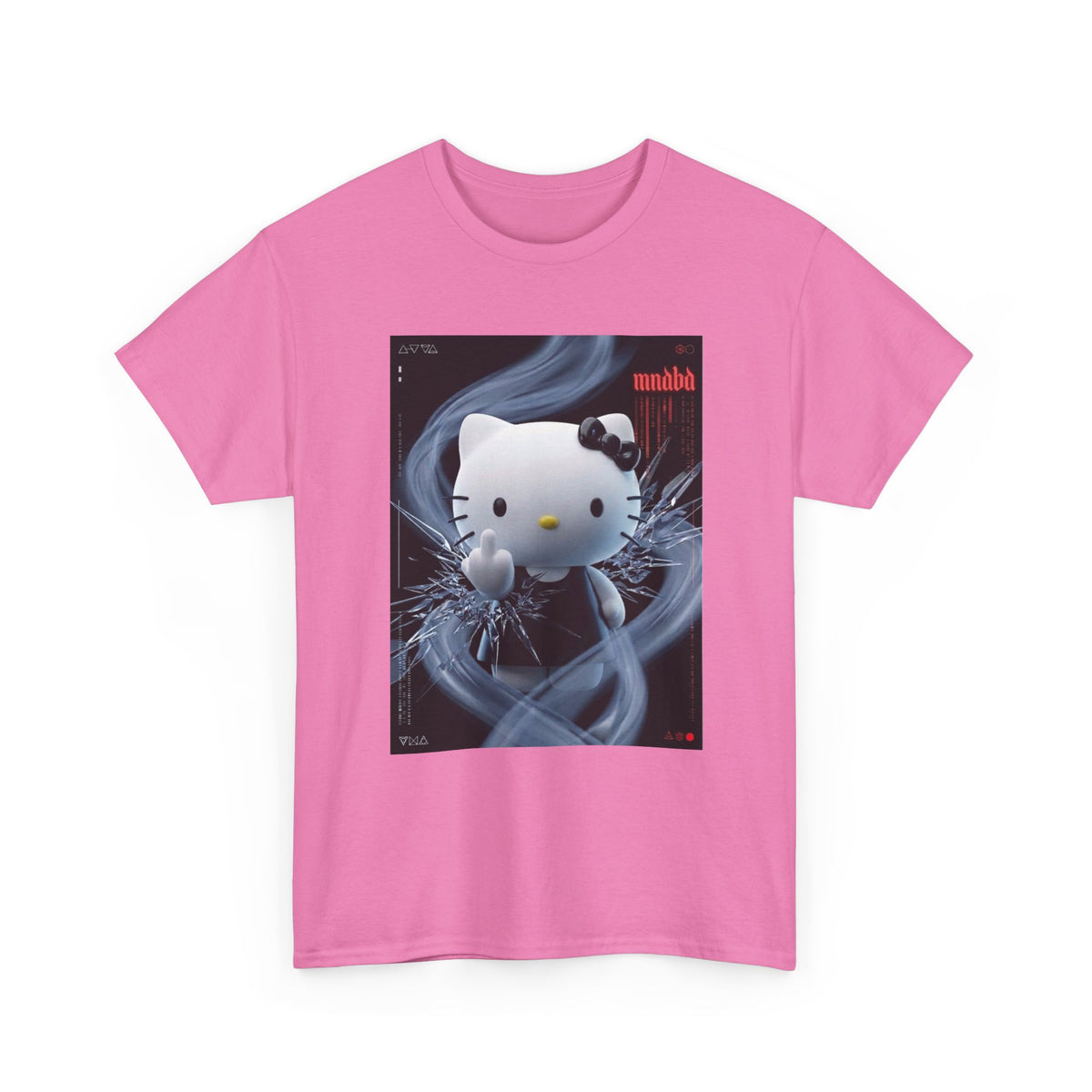 Edgy Hello Kitty Giving Middle Finger Tee