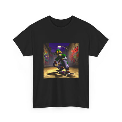 Skater Elf Smoking In Alleyway Tee