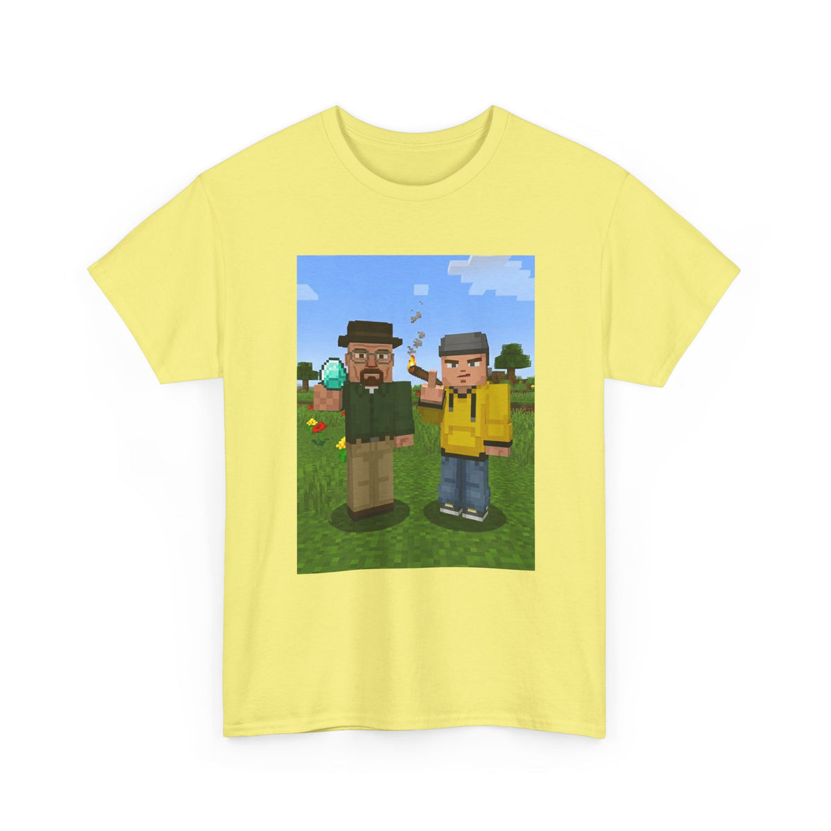 Blocky Chemist And Apprentice Smoking