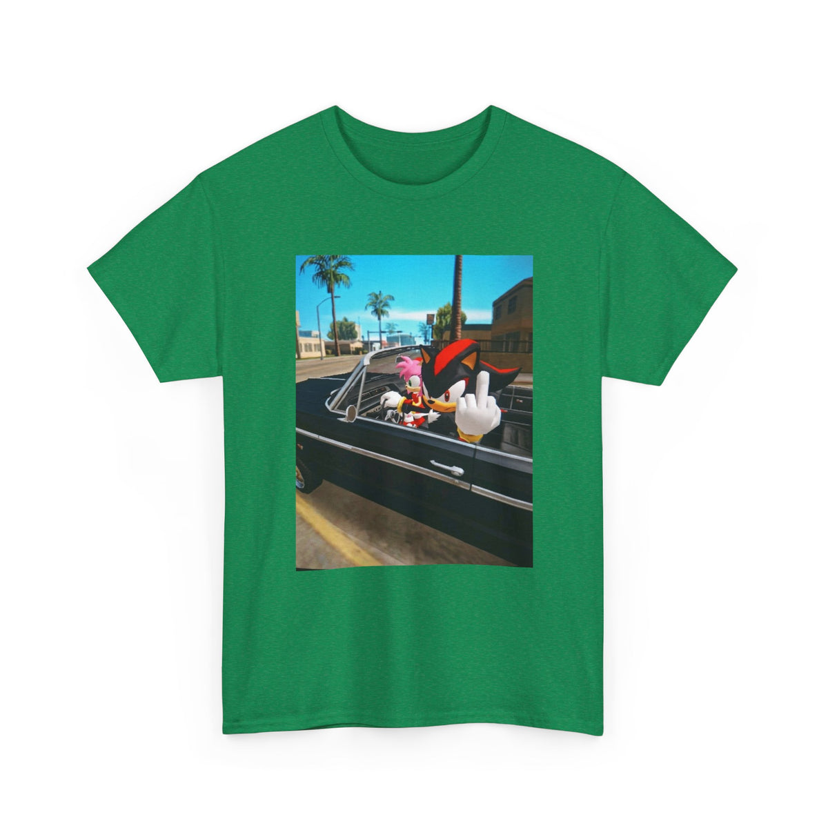 Shadow The Hedgehog Driving With Attitude Tee