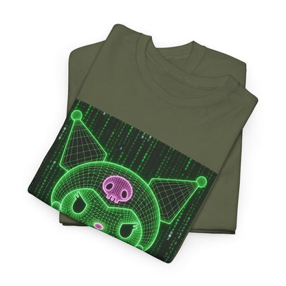 Wireframe Kuromi Flipping Off Tee