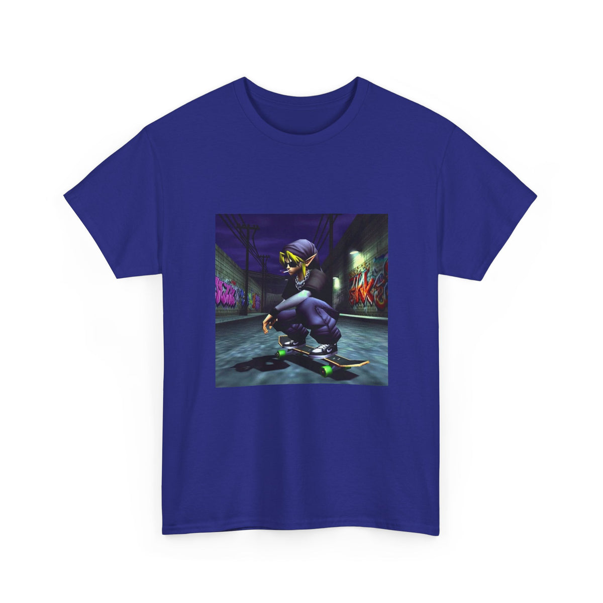 Edgy Link Skater Smoking Alley Tee