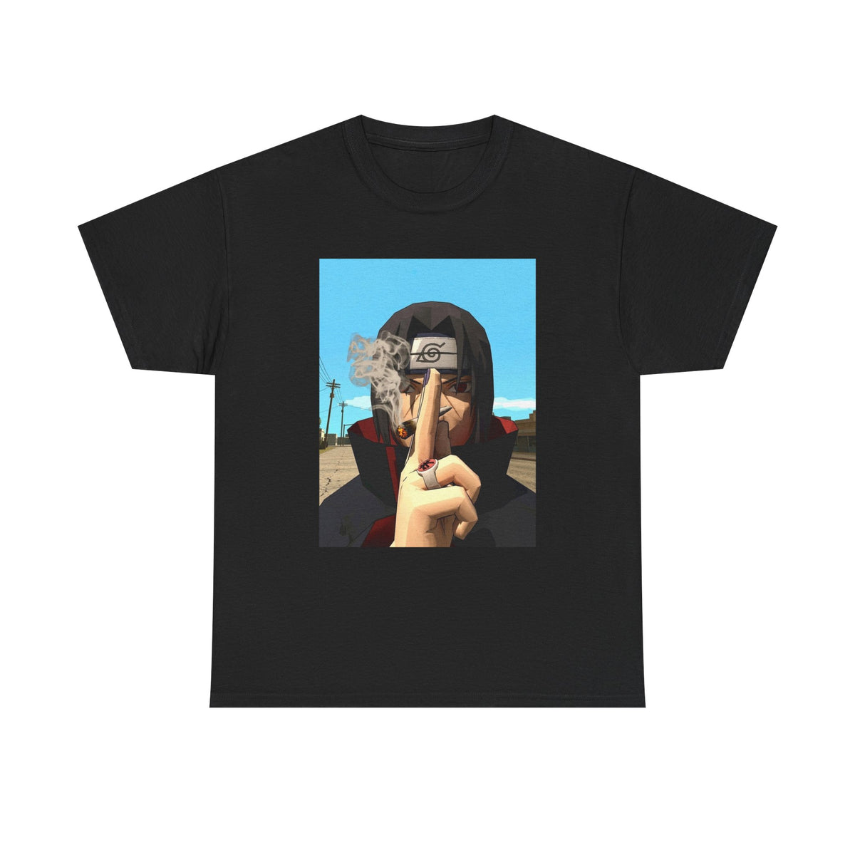 Itachi Uchiha Smoking Cigar Streetwear Tee