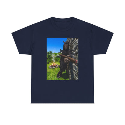 Hooded Khajiit Smoking Blunts By Fire Tee