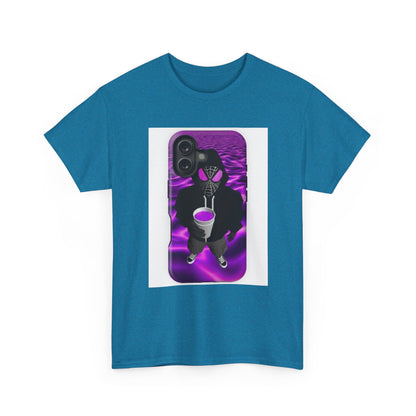 Pixelated Web-Slinger Holding Purple Drink Tee