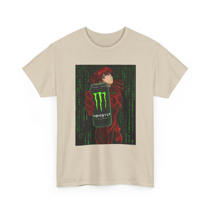 Asuka Wireframe Holding Monster Can