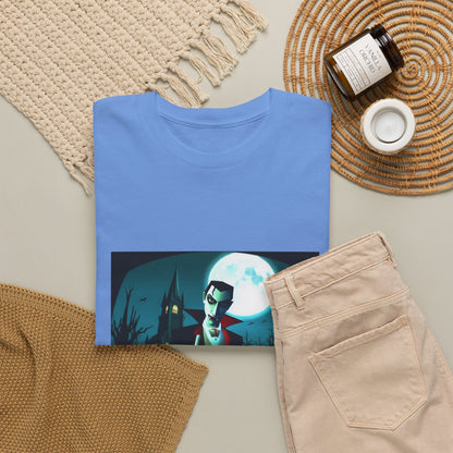 Vampire Giving The Finger In Cemetery Tee