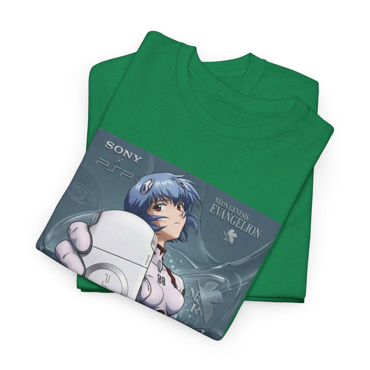 Rei Ayanami Holds PSP Collaboration Tee