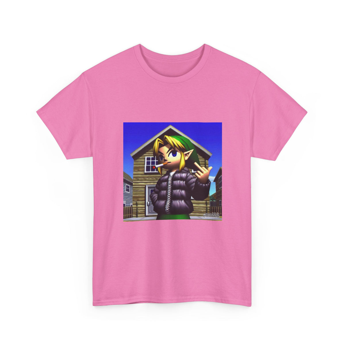 Edgy Hero Smoking And Flipping The Bird Tee