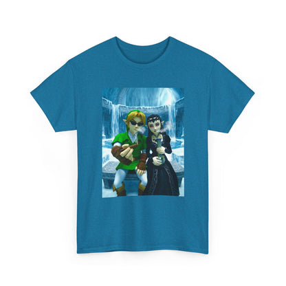 Link And Zora Chilling In Ice Cavern