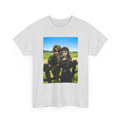 Link And Zelda Smoking Cigars Tee