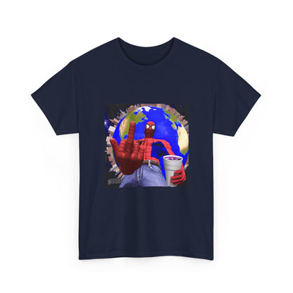 Spider-Man Flipping Off The World Tee