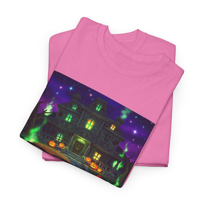 Neon Leaf Whisper Graphic Tee