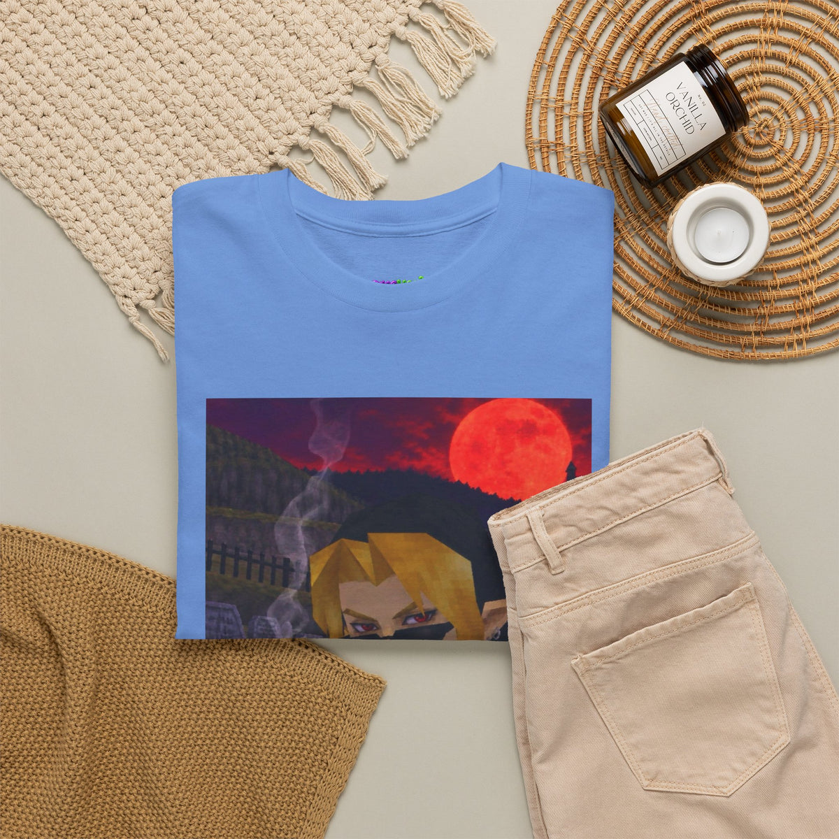 Mystic Green Canvas Graphic Tee