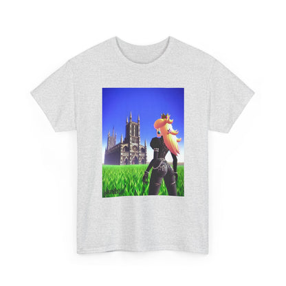 Gothic Princess Peach Gazing At Cathedral